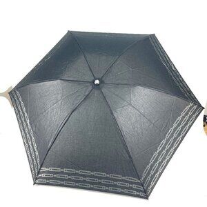 FENDI Umbrella logo Folding umbrella umbrella Nylon Black